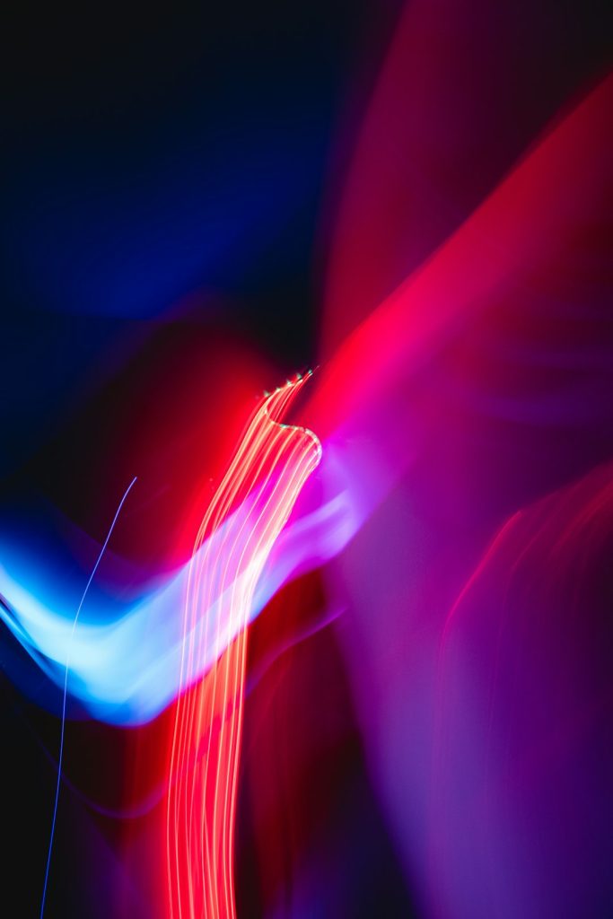 Beispielbild rote und blaue Lichter